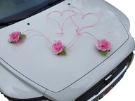 Dekorácia na auto BIG HEARTS svadobná dekorácia na auto Dekorácia na auto BIG HEARTS svadobná dekorácia na auto