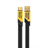 WEKOME kábel USB-A na USB-C 1 m (žltý)