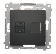 POČÍTAČOVÁ ZÁSUVKA SIMON 54. RJ45 MATNÁ ČIERNA D61.01/49 POČÍTAČOVÁ ZÁSUVKA SIMON 54. RJ45 MATNÁ ČIERNA D61.01/49