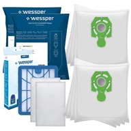 8 sáčkov Wessper pre Zelmer Syrius 1600 1800 1900W Cobra II 2000 + Hepa filter 8 sáčkov Wessper pre Zelmer Syrius 1600 1800 1900W Cobra II 2000 + Hepa filter