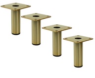 4x Noha fi 25 zlatá starožitná nábytková noha 13 cm 4x Noha fi 25 zlatá starožitná nábytková noha 13 cm