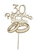 Topper 30. výročie svadby, 30 rokov spolu preglejka Topper 30. výročie svadby, 30 rokov spolu preglejka
