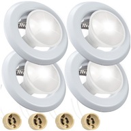4x KOVOVÁ STROPNÁ LAMPA + HALOGÉN GU10 4x KOVOVÁ STROPNÁ LAMPA + HALOGÉN GU10
