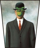 Obrazovka Syn človeka od René Magritte Obrazovka Syn človeka od René Magritte