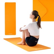 TREXO TPE podložka na cvičenie joga 6 mm oranžová