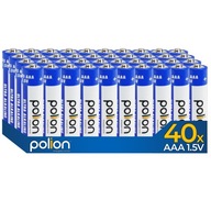 40x Polion AAA / 1,5V LR03 Ultra Alkaline batérie do diaľkového ovládača 40ks 40x Polion AAA / 1,5V LR03 Ultra Alkaline batérie do diaľkového ovládača 40ks