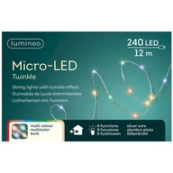 Mikroblikajúce svetlá 240 LED externých/interných viacfarebných 1