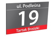 Adresná tabuľa s číslom domu 40 x 30 cm Adresná tabuľa s číslom domu 40 x 30 cm