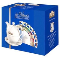Porcelánová súprava Sir William's Royal Duo a 8 čajov v darčekovej krabičke