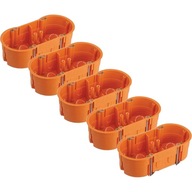 5x Dvojitý koncový box na sadrokartónové dosky 5x Dvojitý koncový box na sadrokartónové dosky