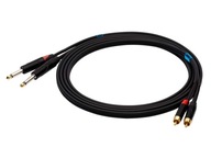 Kábel SSQ RCAJM2 2 x RCA - 2 x Jack 6,3 mm 2 m