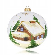 Dekor cetka 12-13 cm s nápisom na vianočný stromček