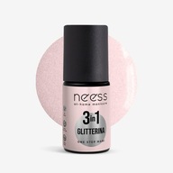 Hybridný lak One Step 3 v 1 Base Top Glitterina lak na nechty 4 ml Neess Hybridný lak One Step 3 v 1 Base Top Glitterina lak na nechty 4 ml Neess