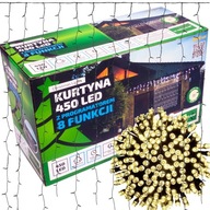 LED SVETELNÁ ZÁCLONA PRE VEĽKÉ OKNO 8 FUNKCIÍ ČASOVAČA
