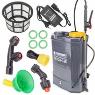 AKUMULÁTOROVÝ ELEKTRICKÝ ROZPRAŠOVAČ 16L BACKPACK POWERMAT SADA 4 DÝZ AKUMULÁTOROVÝ ELEKTRICKÝ ROZPRAŠOVAČ 16L BACKPACK POWERMAT SADA 4 DÝZ