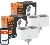Inteligentná WiFi zásuvka Tuya dvojitý wattmeter Inteligentná WiFi zásuvka Tuya dvojitý wattmeter