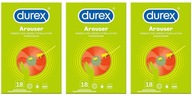DUREX AROUSER RIBBED kondómy 54 ks.