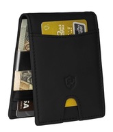 Pánske puzdro RFID Slim Clip Wallet Black
