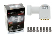 SATELITNÝ konvertor Quad štyri TV 4K F zástrčky SATELITNÝ konvertor Quad štyri TV 4K F zástrčky