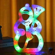 Závesná dekorácia XXL Snehuliak MULTICOLOR LED svietidlá WS Závesná dekorácia XXL Snehuliak MULTICOLOR LED svietidlá WS
