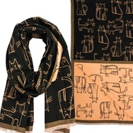 DÁMSKY ŠÁL ŠÁL ŠÁL ŠÁL BANDANA BANDÁM VELKÁ ČIERNA BÉŽOVÁ DÁMSKY ŠÁL ŠÁL ŠÁL ŠÁL BANDANA BANDÁM VELKÁ ČIERNA BÉŽOVÁ
