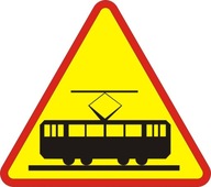 Výstražná dopravná značka A-21 A21 75cm električka Výstražná dopravná značka A-21 A21 75cm električka