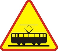 Výstražná dopravná značka A-21 A21 75cm električka