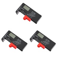 3x Tester malých batérií LCD Tester batérií