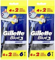 Gillette Blue 3 hladké holiace strojčeky 12 ks Gillette Blue 3 hladké holiace strojčeky 12 ks