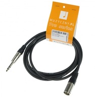 4Audio MIC 3m XLRm TRS vyvážený kábel 4Audio MIC 3m XLRm TRS vyvážený kábel