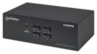HDMI / USB KVM prepínač 4x1 duálny monitor, 4K * 30 Hz