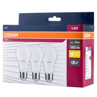 E27 LED žiarovka 10W = 75W 1055lm 2700K OSRAM 3-BAL. E27 LED žiarovka 10W = 75W 1055lm 2700K OSRAM 3-BAL.