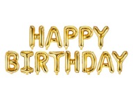 Fóliová balónová narodeninová dekorácia Happy Birthday