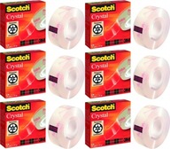 KANCELÁRSKA LEPICÍ PÁSKA SCOTCH CRYSTAL 19mm x33m x6