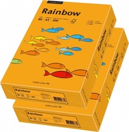 Kopírovací papier Rainbow A4 80g 500 listov oranžový x2