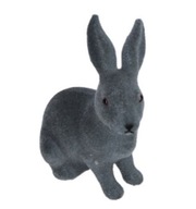 Zajačik velúrový vločkovaný zajačik 13 cm