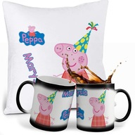 PEPPA PIG MAGIC HRNÍČEK + SADA VANKÚŠA S MENOM PEPPA PIG MAGIC HRNÍČEK + SADA VANKÚŠA S MENOM