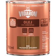 Vidaron Vonkajší olej na drevo na terasu, kráľovský palisander 0,75l Vidaron Vonkajší olej na drevo na terasu, kráľovský palisander 0,75l