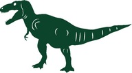 Prívesok, prelamovaná ozdoba, zelený dinosaurus