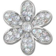 Crocs Jibbitz Pin do topánok Crocs Silver Mnchrm Daisy Crocs Jibbitz Pin do topánok Crocs Silver Mnchrm Daisy
