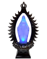 LED sviečka MARY Fatima 90 dní s Pannou Máriou, strieborná LED sviečka MARY Fatima 90 dní s Pannou Máriou, strieborná
