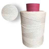 BAVLNENÁ ŠNÚRA PRE MACRAME 3mm 1000 m NATURAL BAVLNENÁ ŠNÚRA PRE MACRAME 3mm 1000 m NATURAL