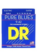 Struny pre elektrickú gitaru DR Pure Blues 9-42 Struny pre elektrickú gitaru DR Pure Blues 9-42