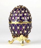 FABERGE EGG kovová krabička na DARČEK FABERGE EGG kovová krabička na DARČEK