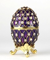 FABERGE EGG kovová krabička na DARČEK