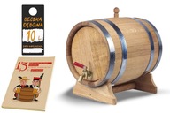 10L dubový sud na whisky moonshine vínne likéry darček (s certifikátom PZH) 10L dubový sud na whisky moonshine vínne likéry darček (s certifikátom PZH)