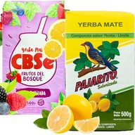 Yerba Mate Pajarito Limon + CBSE Bosque 2x 500g