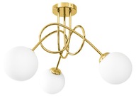 ZÁVISNÉ STROPNÉ LAMPY LUSTRE ZLATÉ LED GULIČKY ZÁVISNÉ STROPNÉ LAMPY LUSTRE ZLATÉ LED GULIČKY