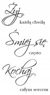 Samolepky na stenu s mottom Ži každý okamih Samolepky na stenu s mottom Ži každý okamih