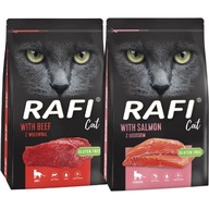 Rafi Cat 2x7kg s hovädzím mäsom, so sterilizovaným lososom
